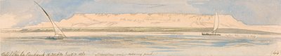 Gebel Sheikh Embarak door Edward Lear